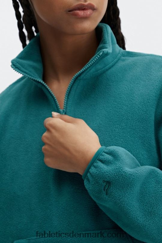 Fabletics Kvinder rayne polar fleece 1/4 lynlås PNX2T2510 fjord
