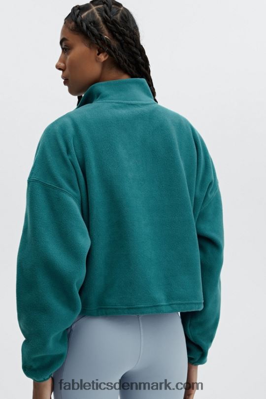 Fabletics Kvinder rayne polar fleece 1/4 lynlås PNX2T2510 fjord
