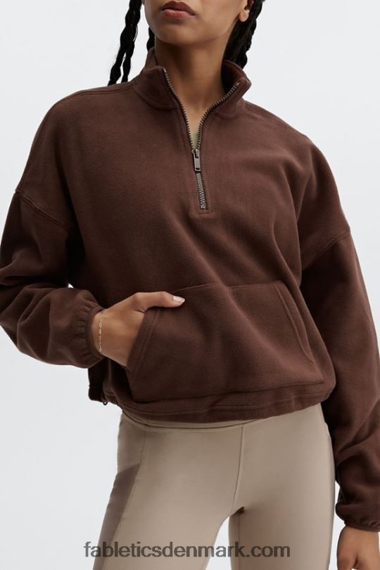 Fabletics Kvinder rayne polar fleece 1/4 lynlås PNX2T2511 cikorie kaffe