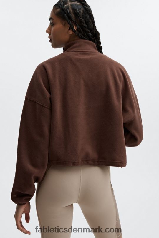 Fabletics Kvinder rayne polar fleece 1/4 lynlås PNX2T2511 cikorie kaffe