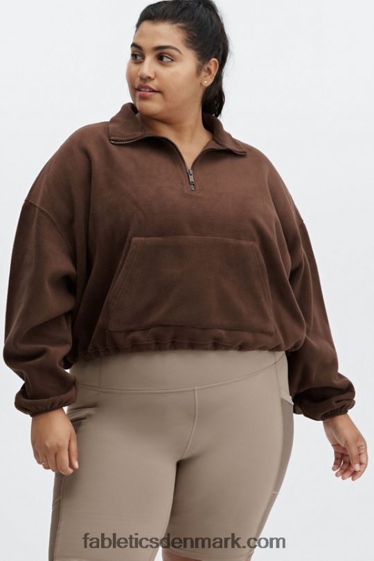 Fabletics Kvinder rayne polar fleece 1/4 lynlås PNX2T2512 cikorie kaffe