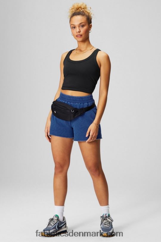 Fabletics Kvinder 100% bomuld scoop tank PNX2T2157 sort