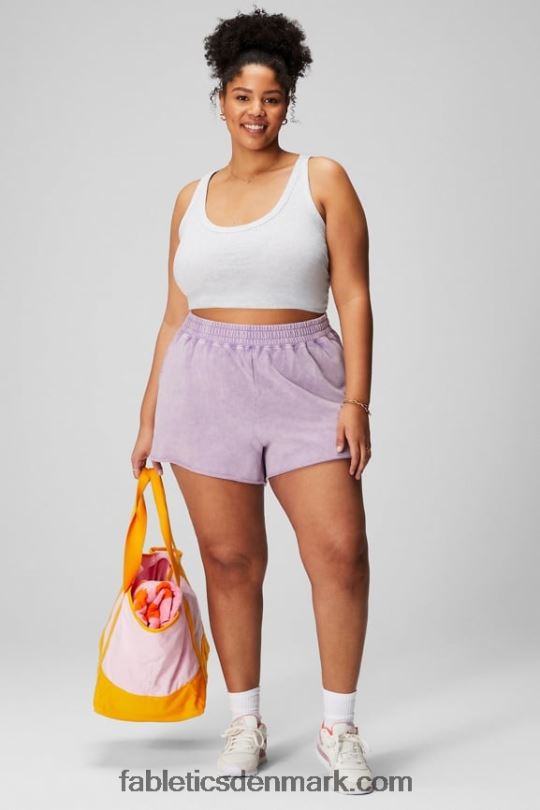 Fabletics Kvinder 100% bomuld scoop tank PNX2T2161 blød grå lyng