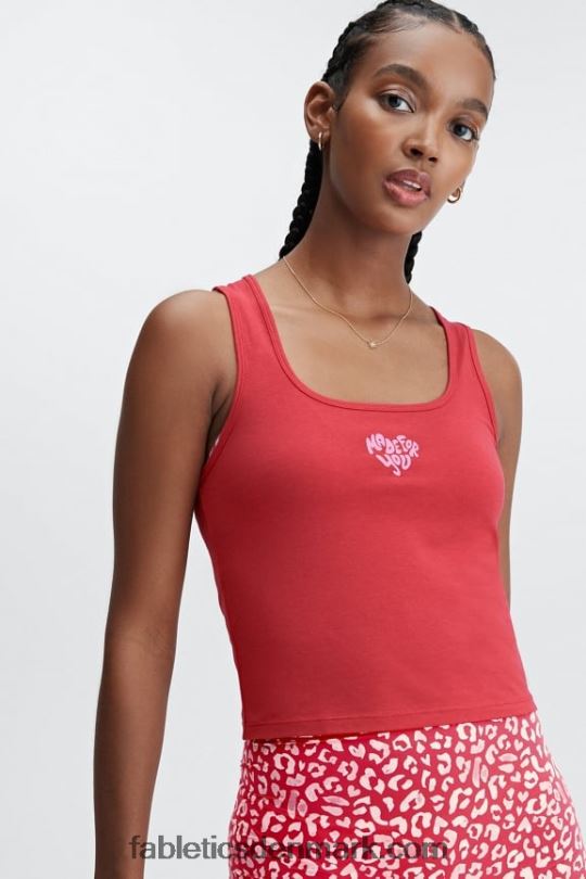 Fabletics Kvinder 24/7 brit tank PNX2T2254 haute rød