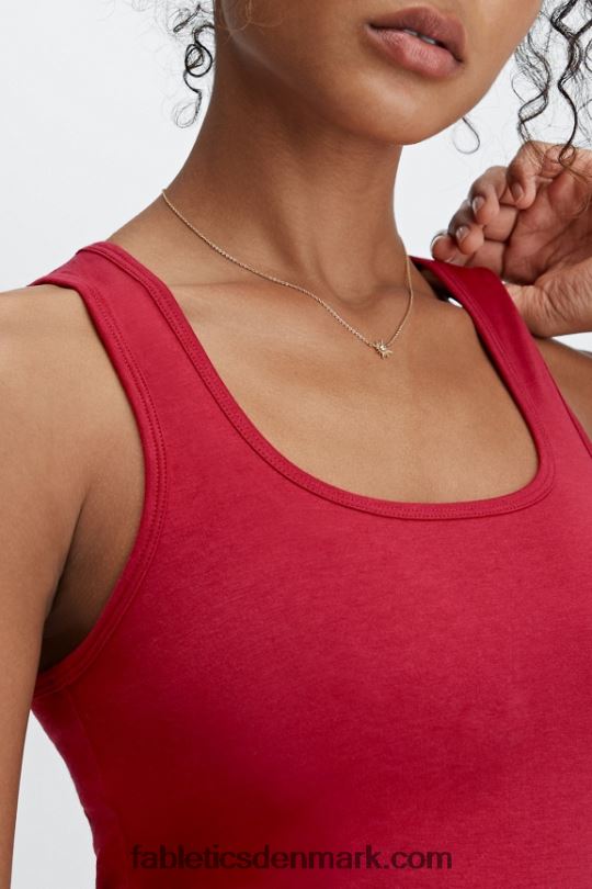 Fabletics Kvinder 24/7 brit tank PNX2T2256 dyb rød