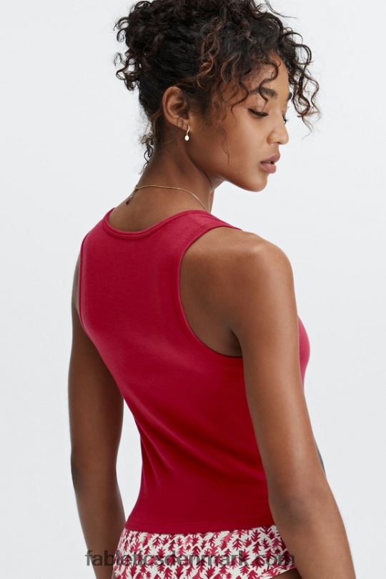 Fabletics Kvinder 24/7 brit tank PNX2T2256 dyb rød