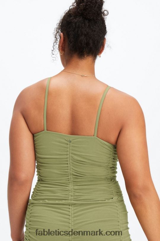 Fabletics Kvinder anya sømløs ruched tank PNX2T2243 skovmos
