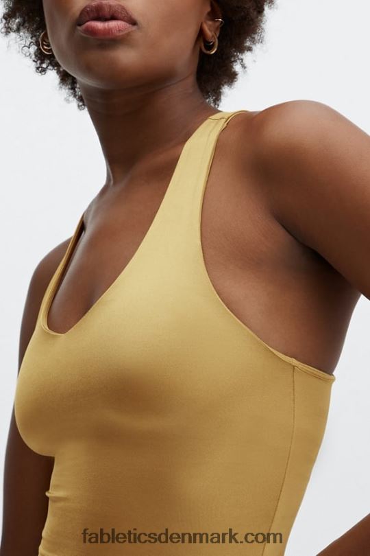 Fabletics Kvinder averie shine indbygget bh tank PNX2T2223 bronze tåge glans