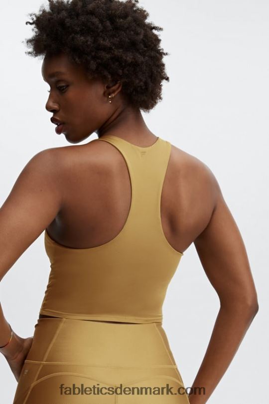 Fabletics Kvinder averie shine indbygget bh tank PNX2T2223 bronze tåge glans