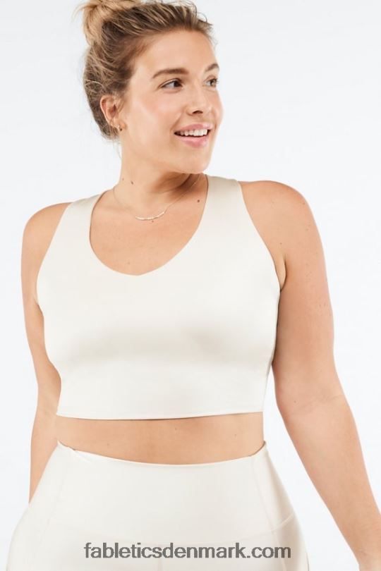 Fabletics Kvinder averie shine indbygget bh tank PNX2T2225 grå tåge skinne