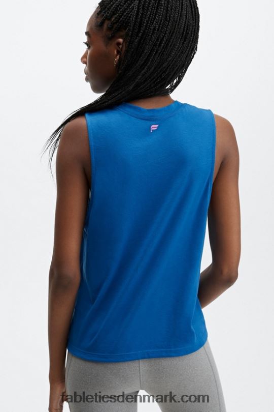 Fabletics Kvinder beskåret muskeltank PNX2T2332 feel good/elektrisk blå