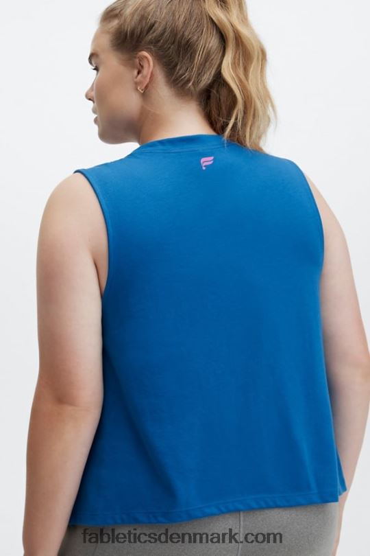 Fabletics Kvinder beskåret muskeltank PNX2T2333 feel good/elektrisk blå