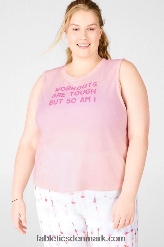 Fabletics Kvinder beskåret muskeltank PNX2T2417 rødmende pink