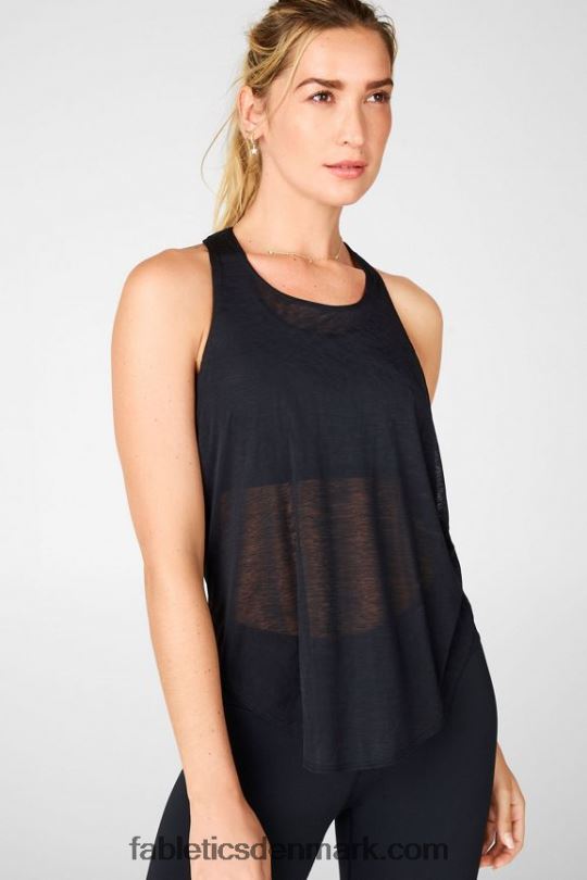 Fabletics Kvinder boost indbygget bh-tank PNX2T2385 sort/pink slipsfarve