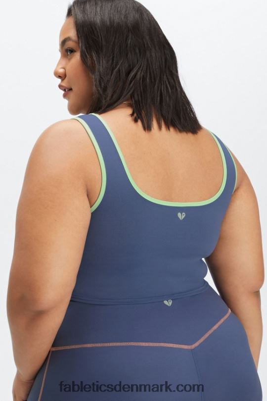Fabletics Kvinder catalina indbygget bh tank PNX2T2275 dyb kobolt multi