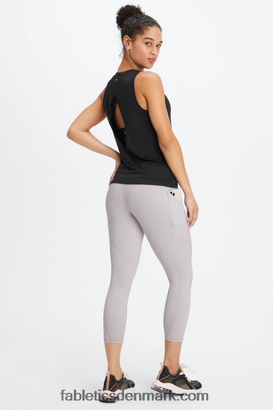 Fabletics Kvinder dry-flex åben bagtank PNX2T2119 sort