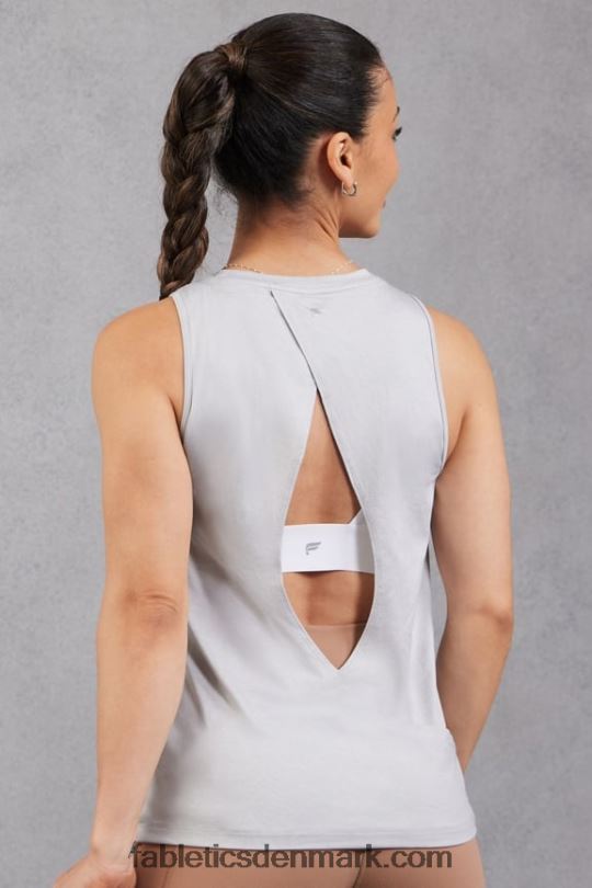 Fabletics Kvinder dry-flex åben bagtank PNX2T2127 blød grå lyng