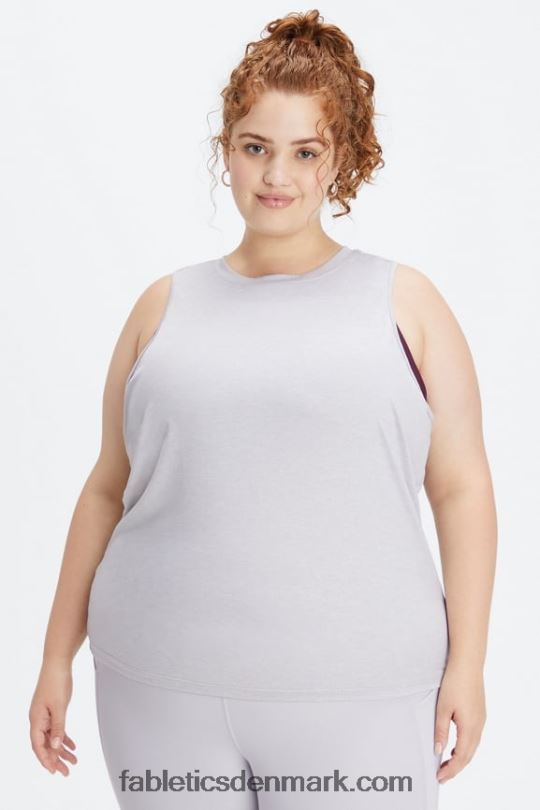 Fabletics Kvinder dry-flex åben bagtank PNX2T2128 blød grå lyng