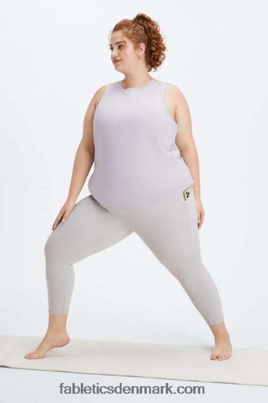 Fabletics Kvinder dry-flex åben bagtank PNX2T2128 blød grå lyng