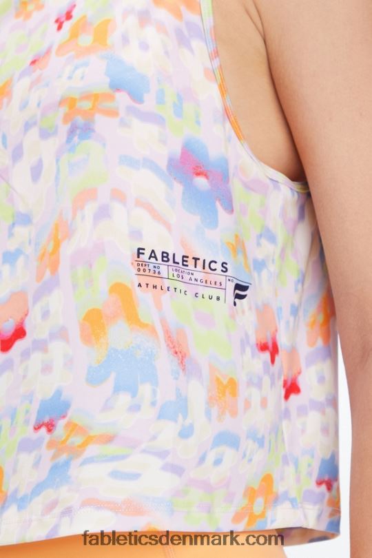 Fabletics Kvinder dry-flex muskeltank PNX2T2206 new wave blomster/atletisk klub