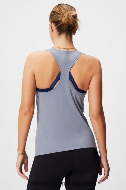 Fabletics Kvinder feather tech racerback tank PNX2T2139 klassisk grå lyng
