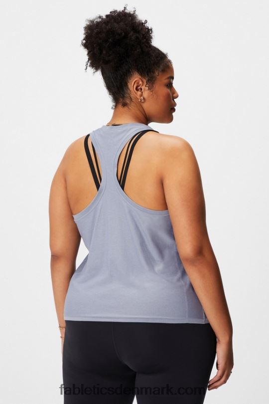 Fabletics Kvinder feather tech racerback tank PNX2T2140 klassisk grå lyng