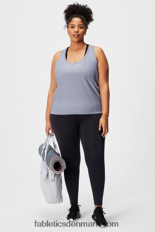 Fabletics Kvinder feather tech racerback tank PNX2T2140 klassisk grå lyng