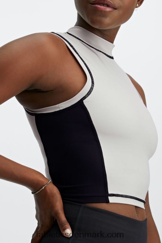Fabletics Kvinder giana mock neck tank PNX2T2302 ask/sort