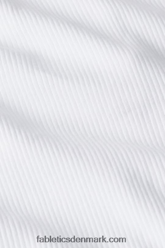 Fabletics Kvinder høj hals rib tank PNX2T2141 klassisk hvid
