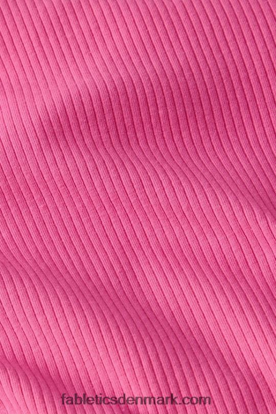 Fabletics Kvinder høj hals rib tank PNX2T2143 tænk pink
