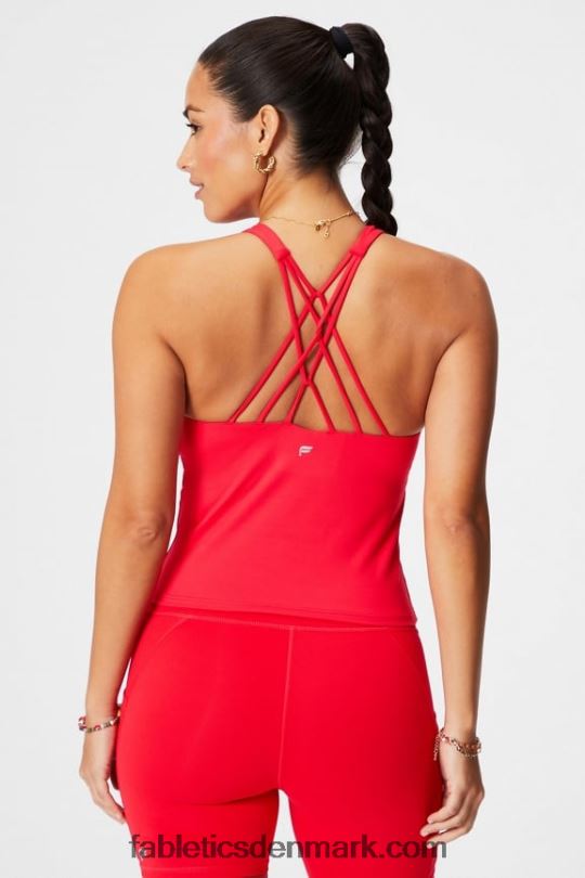 Fabletics Kvinder indbygget bh-tank med stropper PNX2T2129 klassisk kirsebær