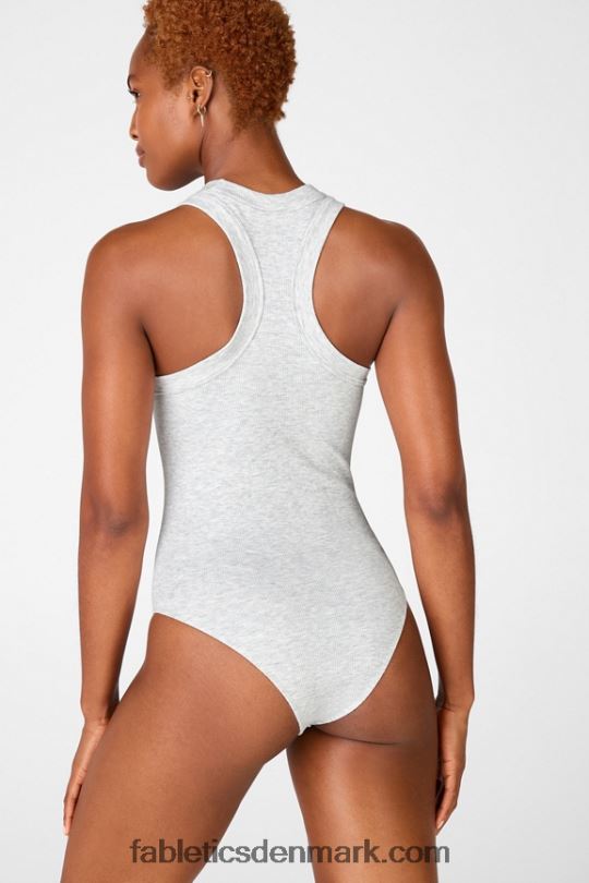 Fabletics Kvinder kinsley sømløs bodysuit PNX2T2360 lysegrå lyng