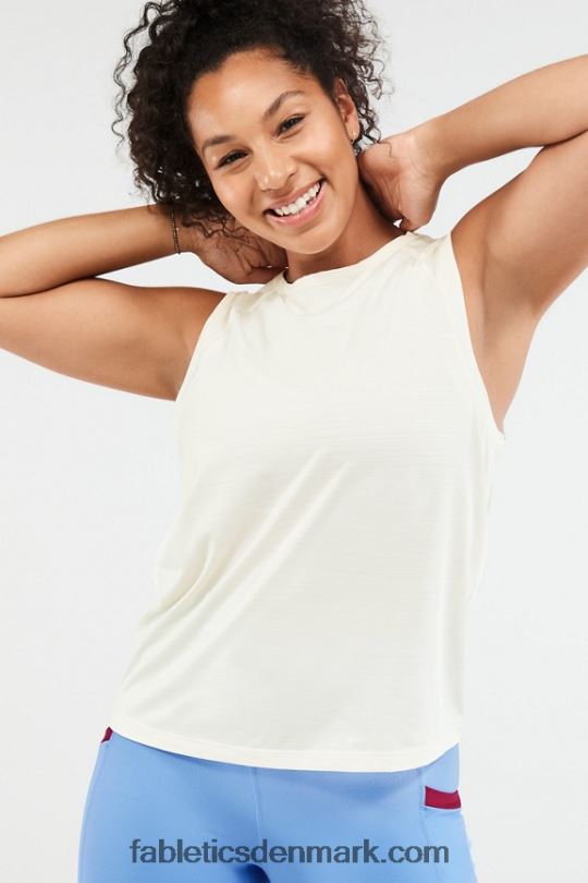 Fabletics Kvinder øko-bevidst muskeltank PNX2T2304 kokos/kirsebær burst logo