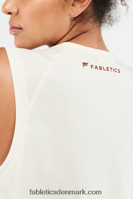 Fabletics Kvinder øko-bevidst muskeltank PNX2T2304 kokos/kirsebær burst logo