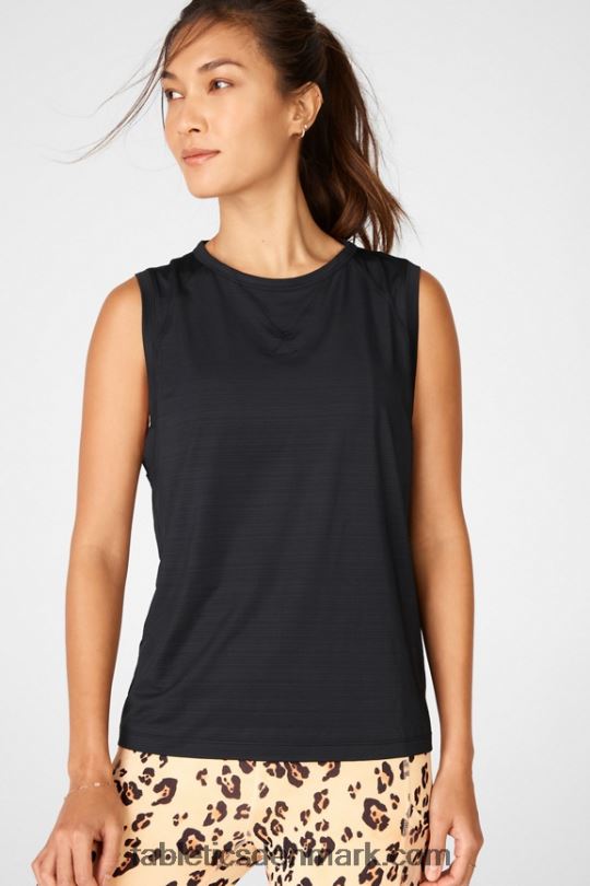 Fabletics Kvinder øko-bevidst muskeltank PNX2T2306 sort