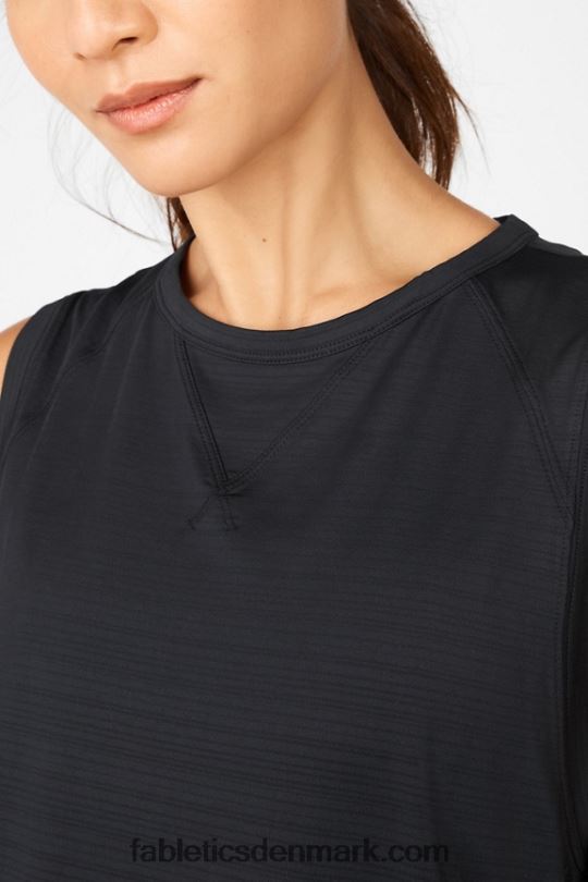 Fabletics Kvinder øko-bevidst muskeltank PNX2T2306 sort