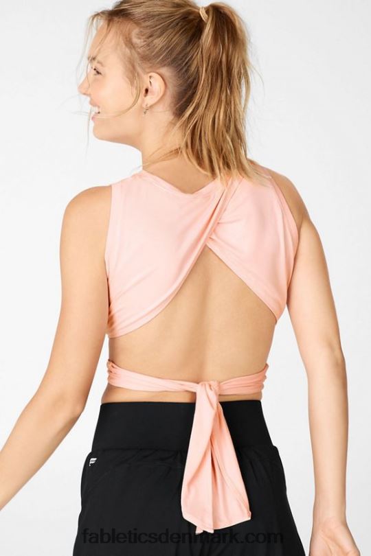 Fabletics Kvinder marissa tie-up tank PNX2T2414 guava