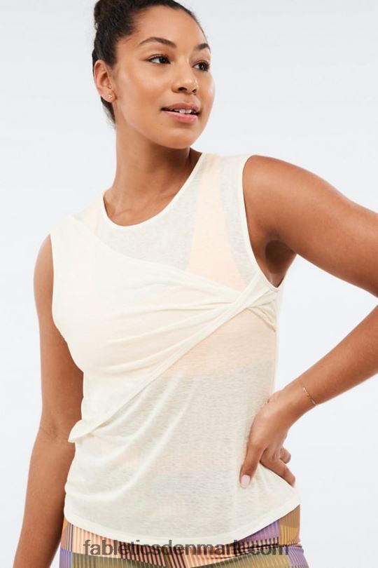 Fabletics Kvinder miah front twist tank PNX2T2344 mascarpone