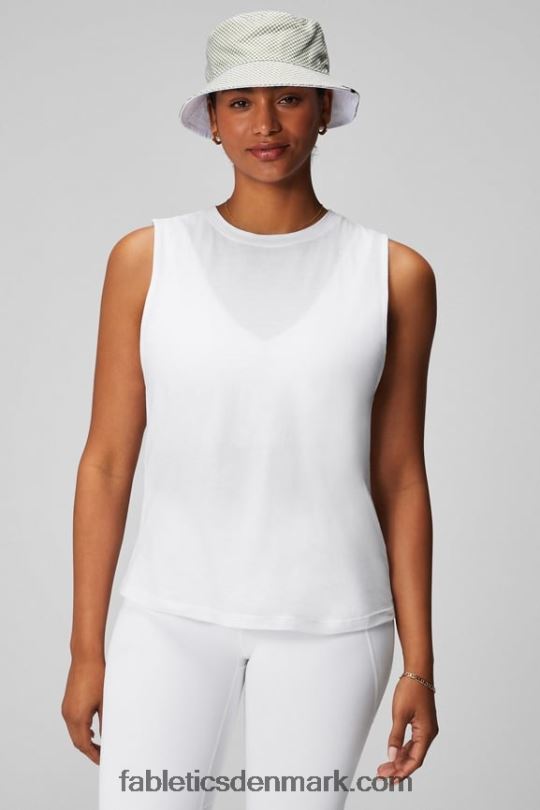 Fabletics Kvinder micah muskeltank PNX2T2172 klassisk hvid