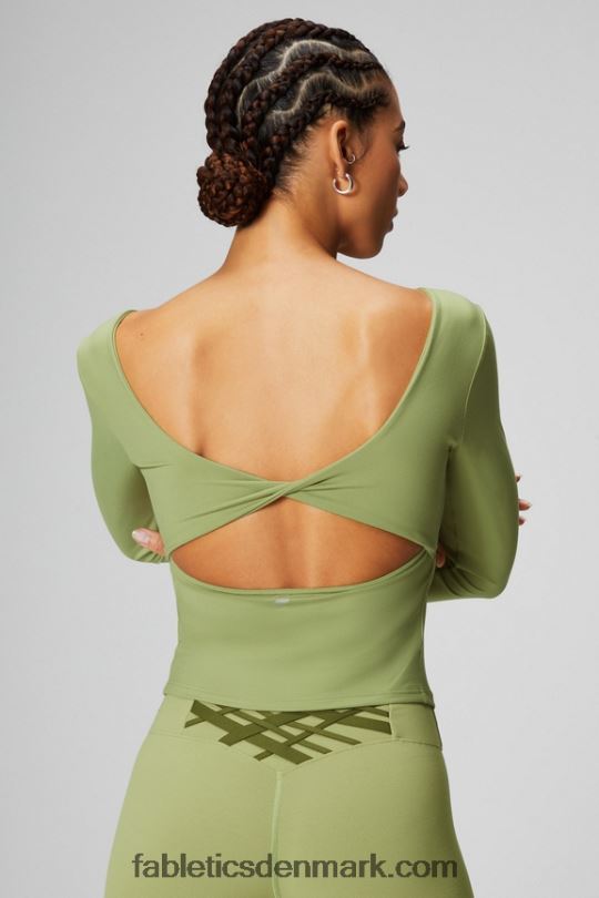 Fabletics Kvinder oasis twist indbygget bh langærmet top PNX2T2196 violin