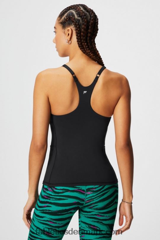Fabletics Kvinder on-the-go indbygget bh tank PNX2T2178 sort
