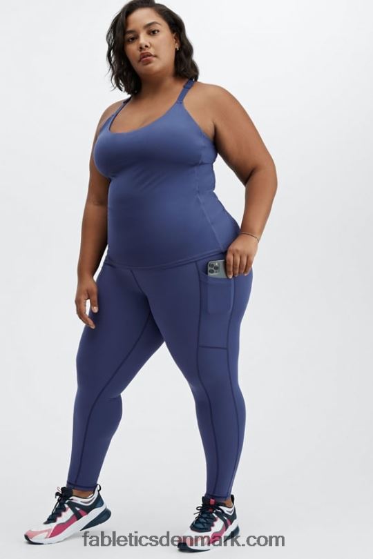 Fabletics Kvinder on-the-go indbygget bh tank PNX2T2180 dyb kobolt