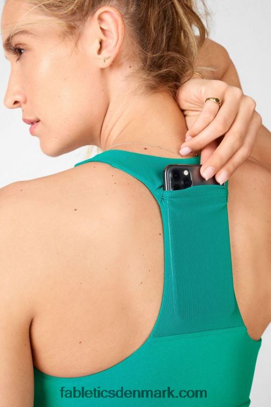 Fabletics Kvinder on-the-go indbygget tank PNX2T2369 mørk jade