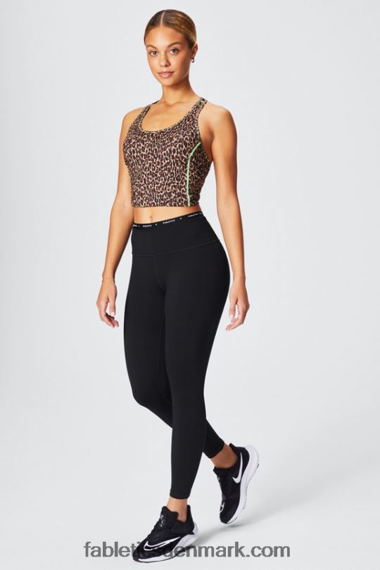 Fabletics Kvinder phoenix lite racerback tank PNX2T2181 bølget gepard/highlighter