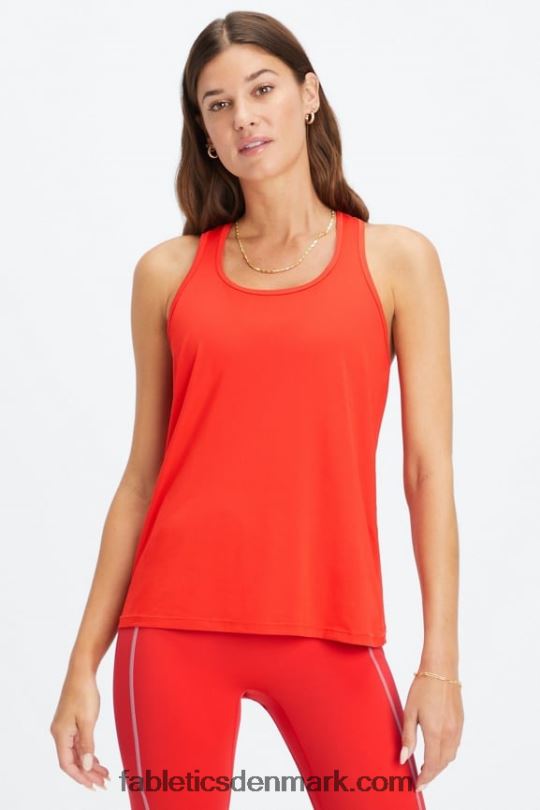 Fabletics Kvinder phoenix lite racerback tank PNX2T2185 elektrisk kirsebær