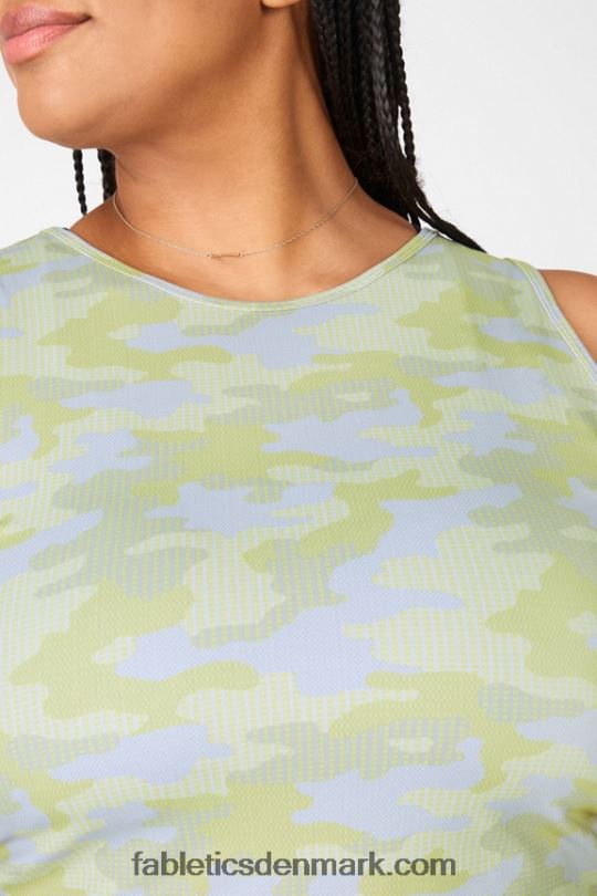Fabletics Kvinder ressler afgrødetank PNX2T2347 grå pind dot camo