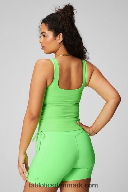 Fabletics Kvinder ruched indbygget bh tank PNX2T2147 mintglødende neon