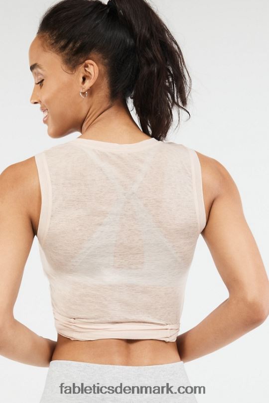 Fabletics Kvinder ryan binde op afgrødetank PNX2T2320 lyserød sky