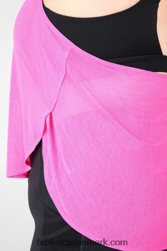 Fabletics Kvinder ryan indbygget bh tank PNX2T2383 fluorescerende pink/sort
