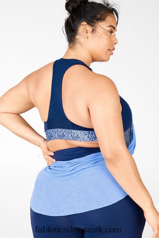 Fabletics Kvinder ryan indbygget bh tank ii PNX2T2379 flåde/marina plettet